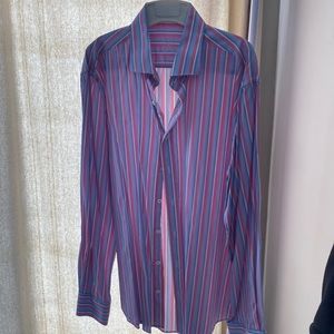 Men’s striped dress shirt
